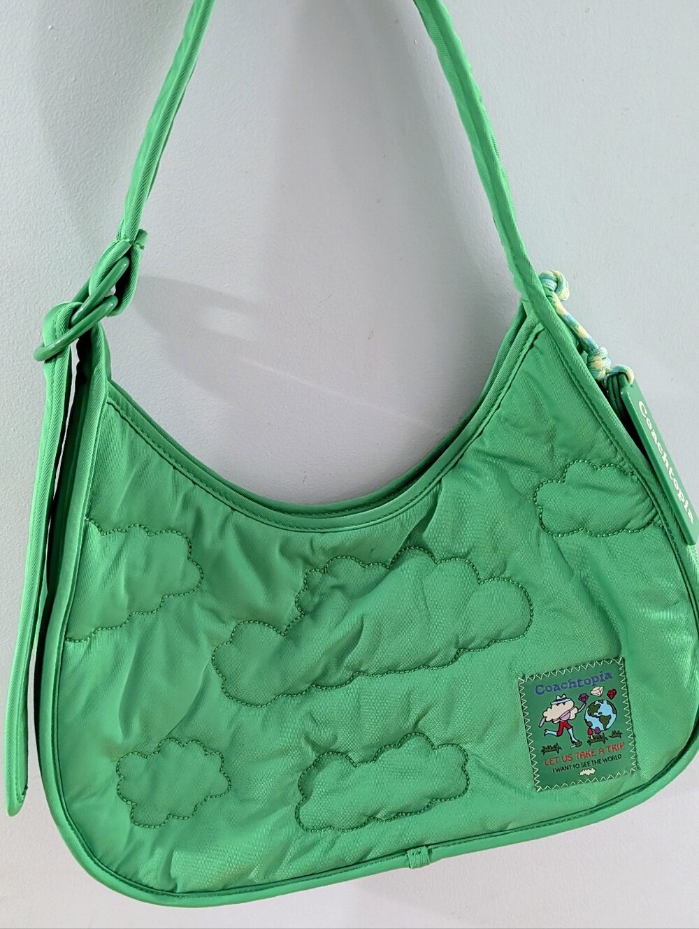 Coachtopia Ergo Shoulder Bag Electric Kelp Green Quilted Sold Out Coach
